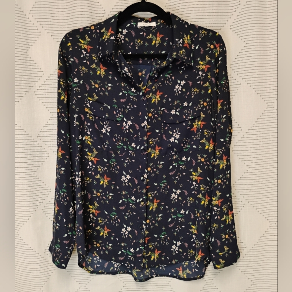 Pleione Floral Print Women's Top Size Small